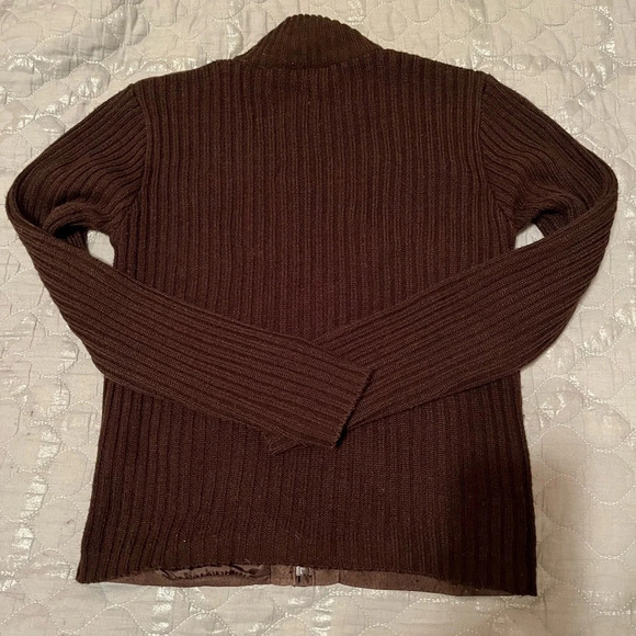 RUE21~VINTAGE~SUEDEBROWN SWEATER/JACKET~S-M - Picture 2 of 11